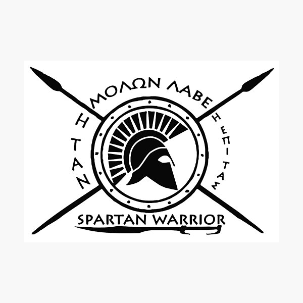 Item preview, Spartan warrior - Molon lave and come back with your shield or on it designed and sold by augustinet.
