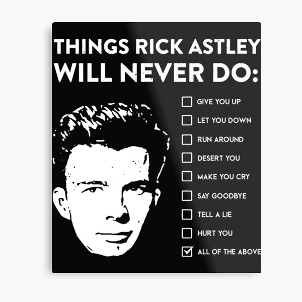 Rick Roll QR Code Prank Metal Print by Ally Says Hi - Pixels