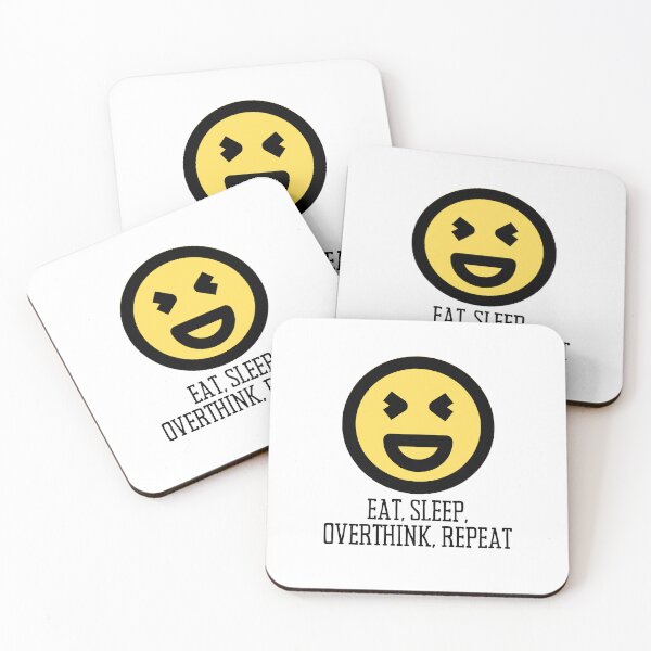 Item preview, Eat Sleep Overthink Repeat designed and sold by BookOfE.
