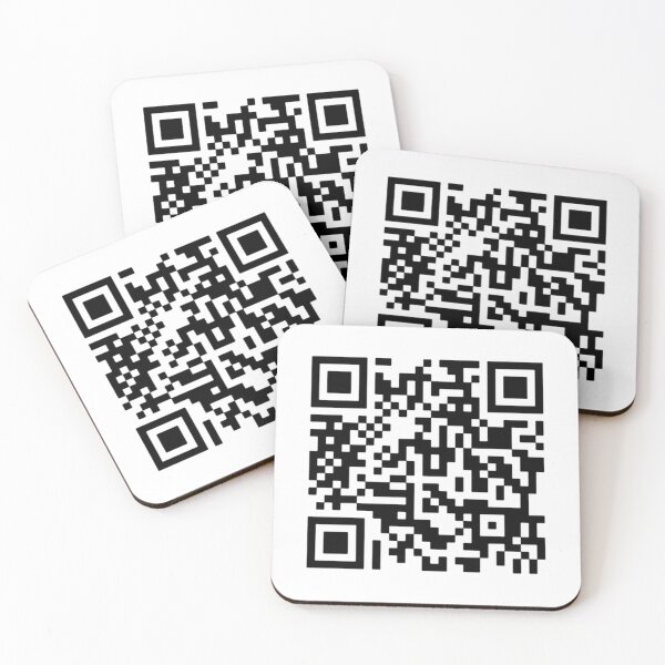 Aperçu de l'œuvre Never Gonna Give You Up QR Code créée et vendue par IllustrationSh.