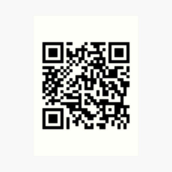 Rick Roll QR Code Prank Metal Print by Ally Says Hi - Pixels