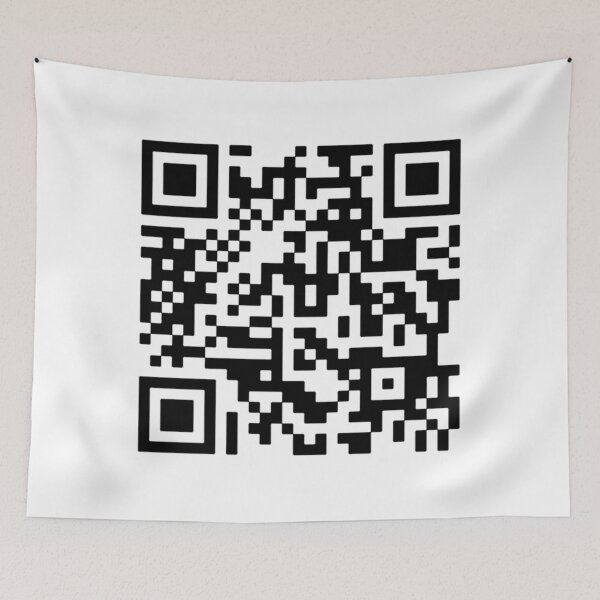 Item preview, Never Gonna Give You Up QR Code   designed and sold by IllustrationSh.