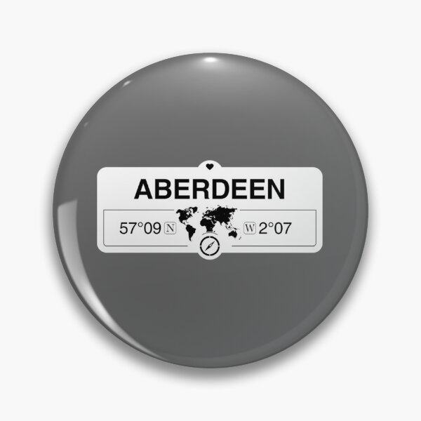 Item preview, Aberdeen Scotland GPS Coordinates Map Artwork with Compass Classic designed and sold by GiuliofMariani.
