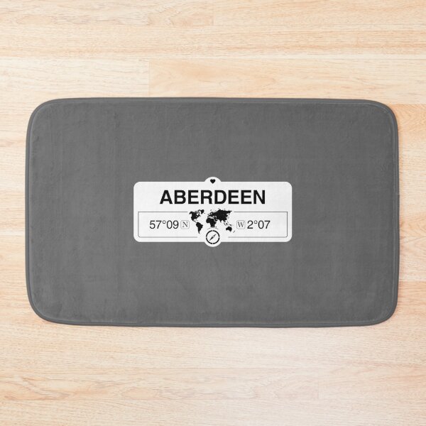 Item preview, Aberdeen Scotland GPS Coordinates Map Artwork with Compass Classic designed and sold by GiuliofMariani.