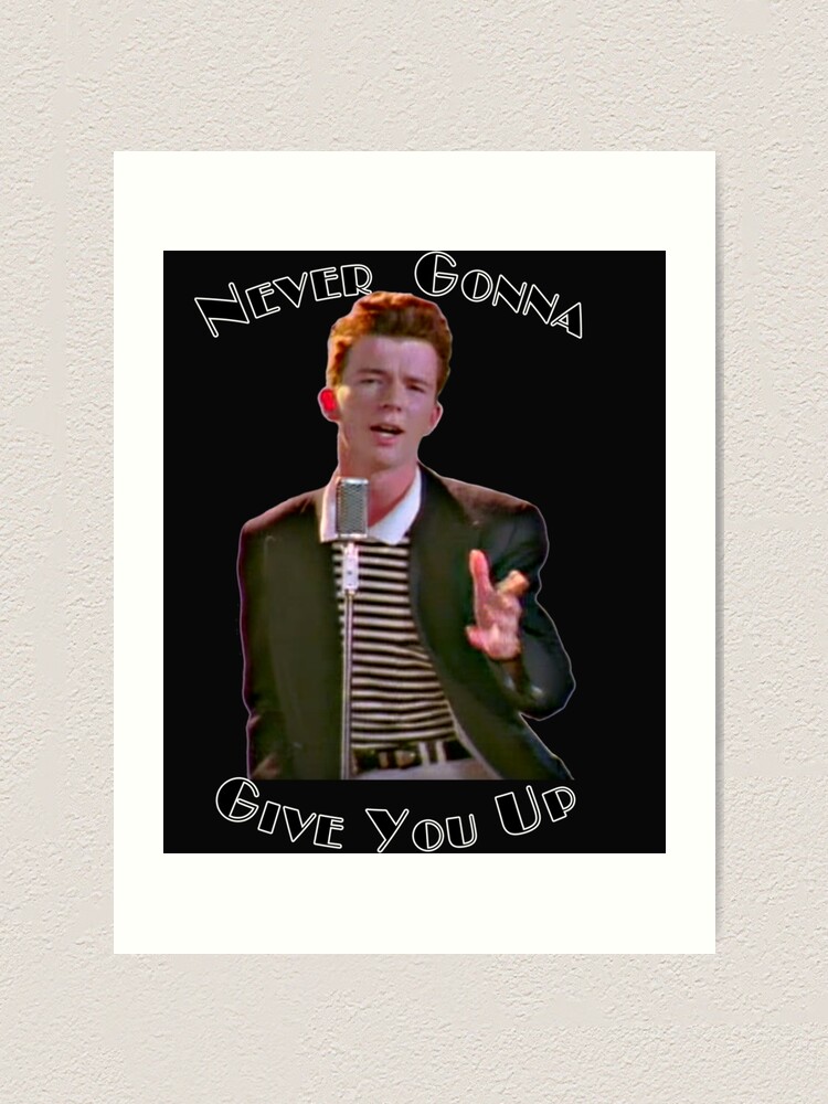 Never Gonna Give You Up Rickroll - Rick Astley | Sticker