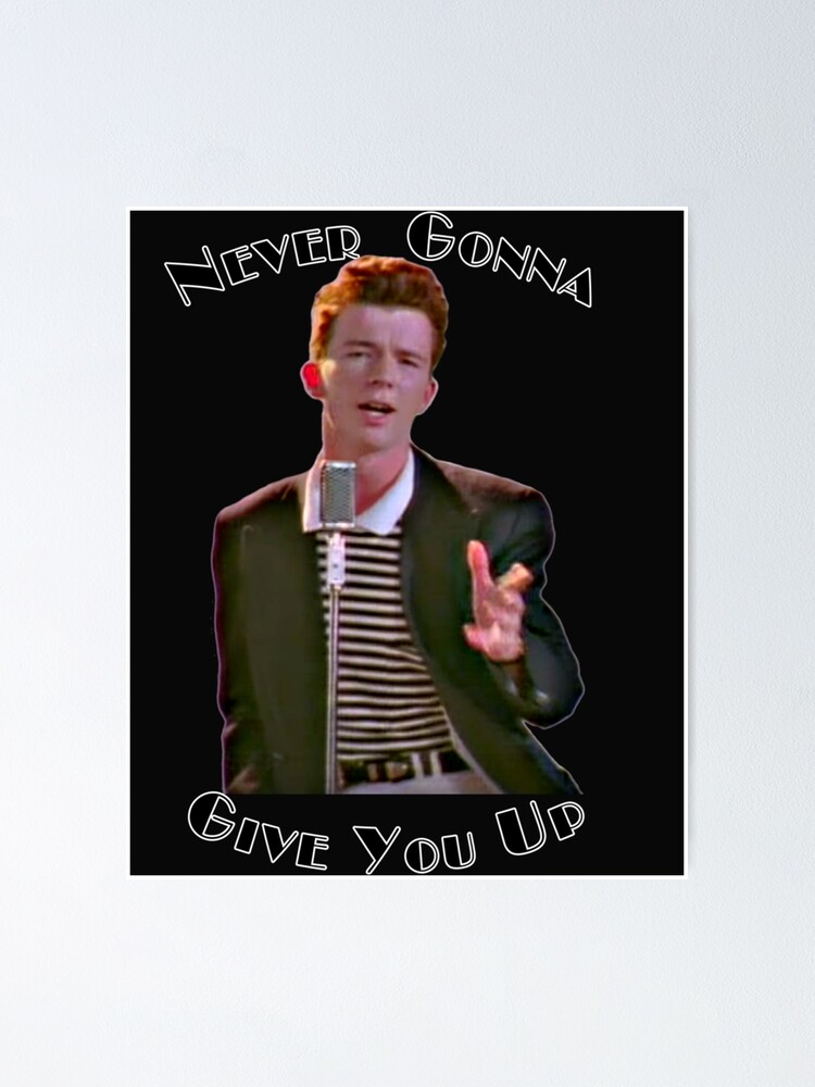 Never Gonna Give You Up Rickroll - Rick Astley | Sticker