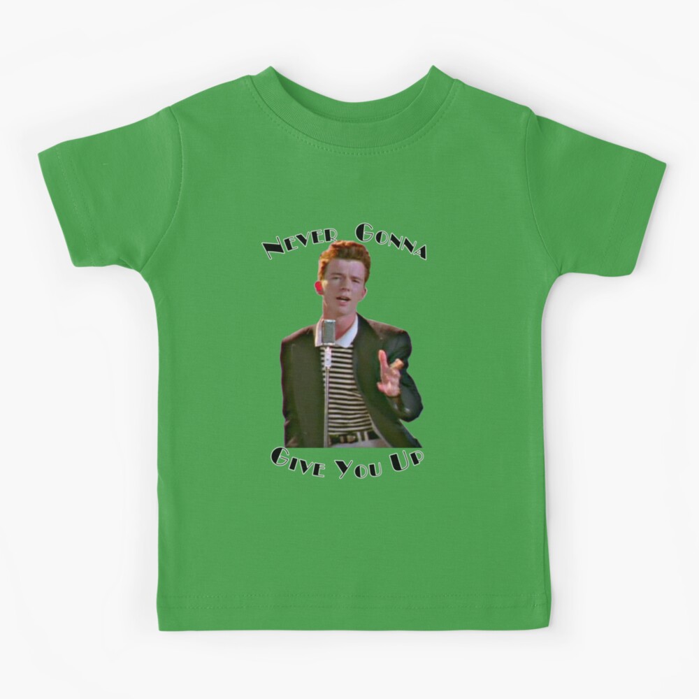 Rick Astley portrait Rickrolling rick-roll Never Gonna Give You Up Kids  T-Shirt by Argo - Pixels