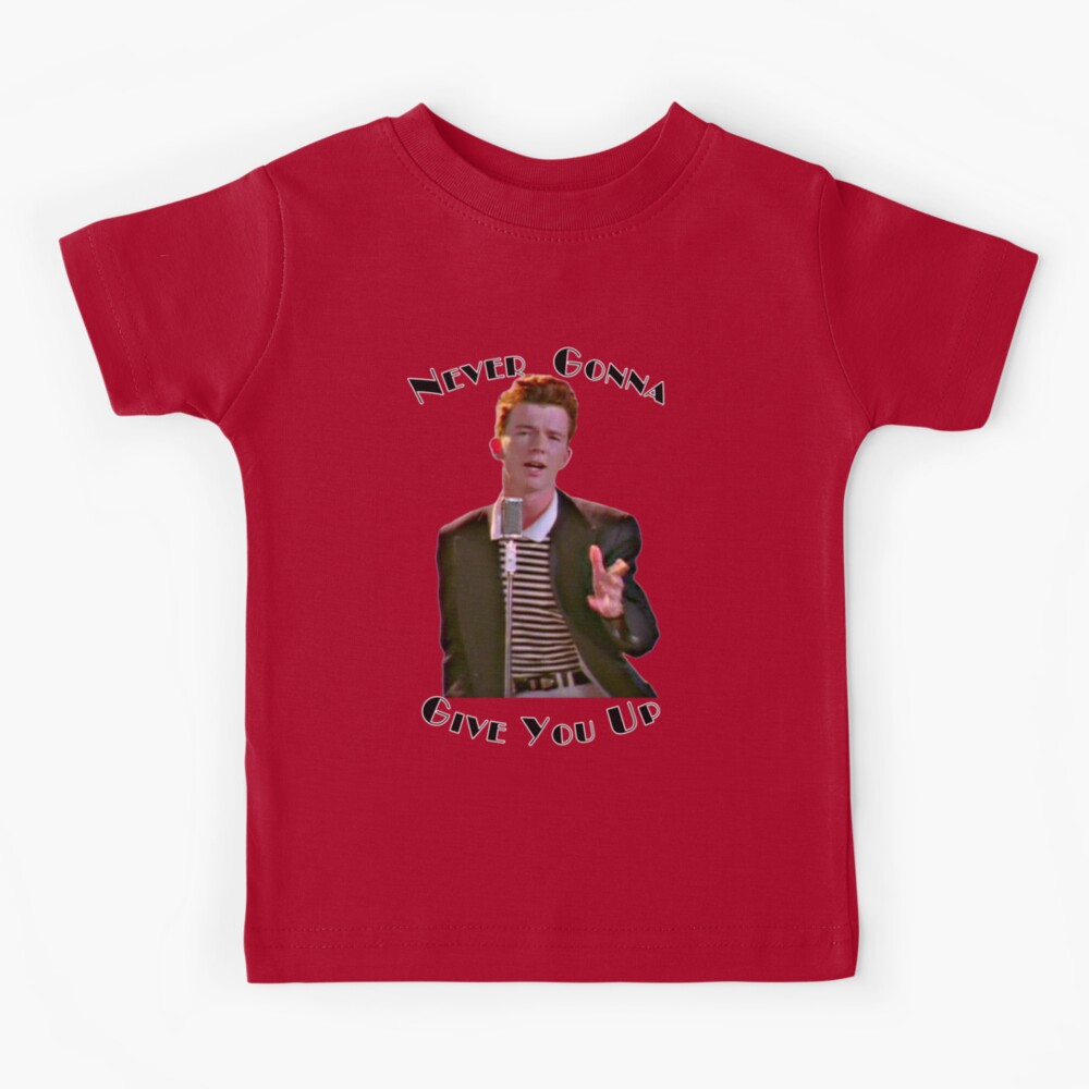 Rick Astley portrait Rickrolling rick-roll Never Gonna Give You Up Kids  T-Shirt by Argo - Pixels