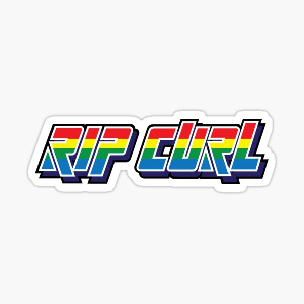 RIP CURL RAINBOW RIPCURL SURF RIP CURL PRIDE RIP CURL WETSUITS VINTAGE SURF GEAR Sticker