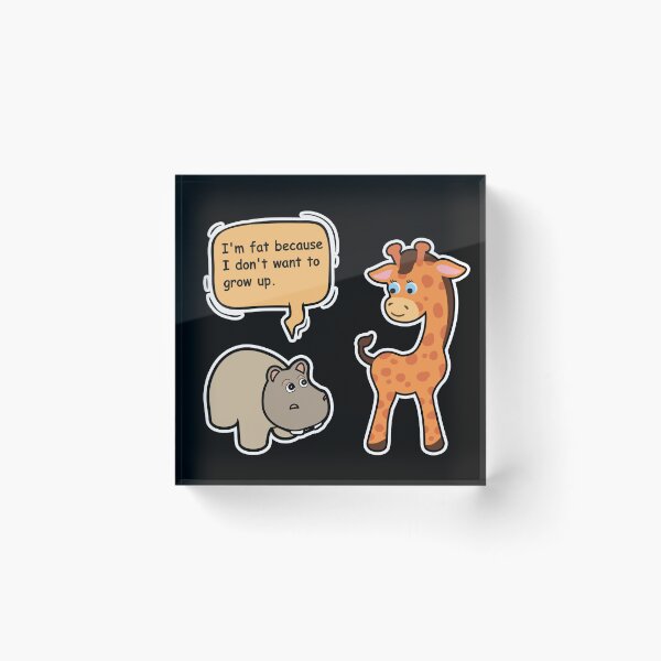 Item preview, I'm Fat Because I Don't Want To Grow Up designed and sold by krazykreatures.