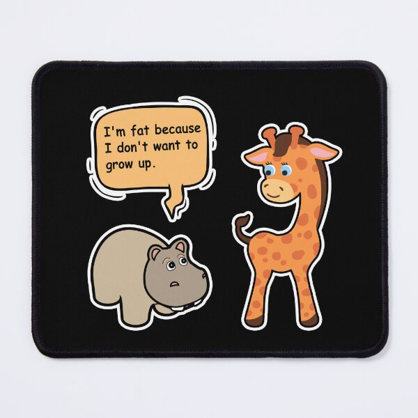 Item preview, I'm Fat Because I Don't Want To Grow Up designed and sold by krazykreatures.
