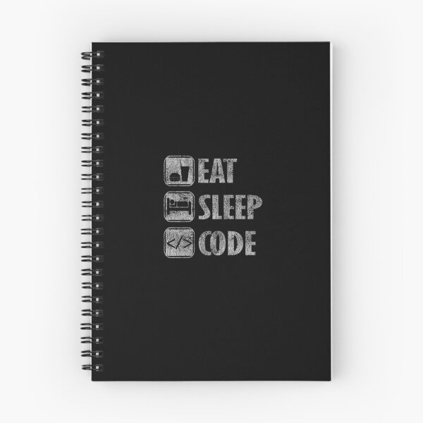 Item preview, Eat Sleep Code Funny Distressed Coding designed and sold by Tee Kaboom!.