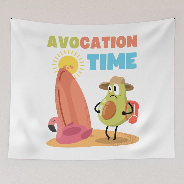 Item preview, Avocation time cute avocado designed and sold by 9N20.