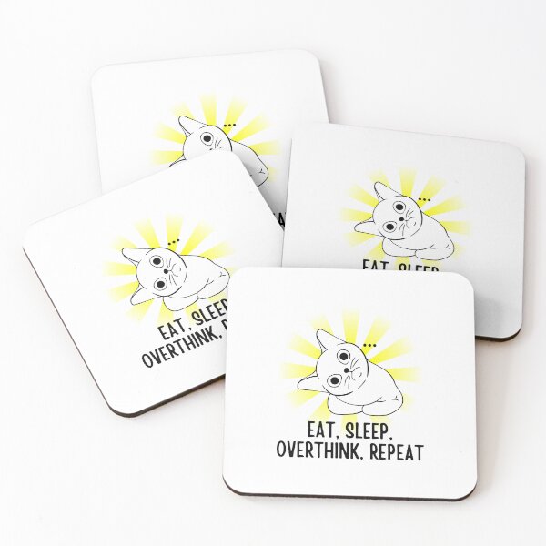 Item preview, Eat Sleep Overthink Repeat designed and sold by BookOfE.