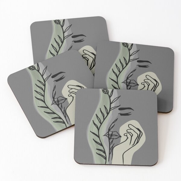 Item preview, Abstract Face Floral Line work  Classic designed and sold by GiuliofMariani.
