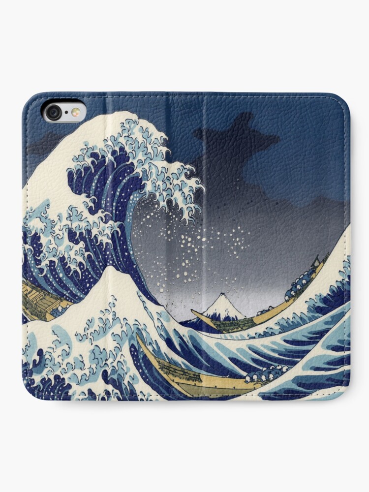 Alternate view of Great Wave: Kanagawa Night iPhone Wallet