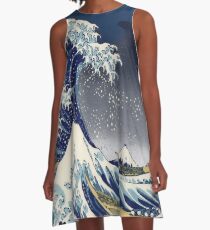Great Wave: Kanagawa Night A-Line Dress