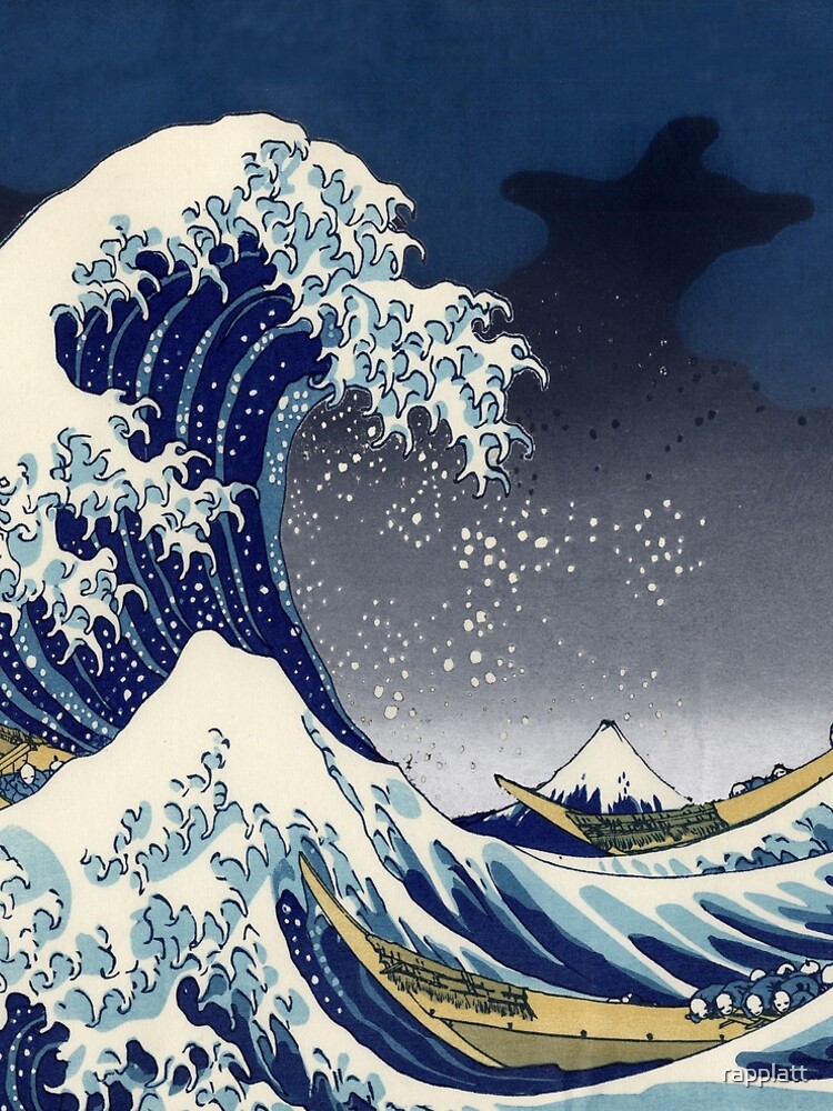 Great Wave: Kanagawa Night by rapplatt