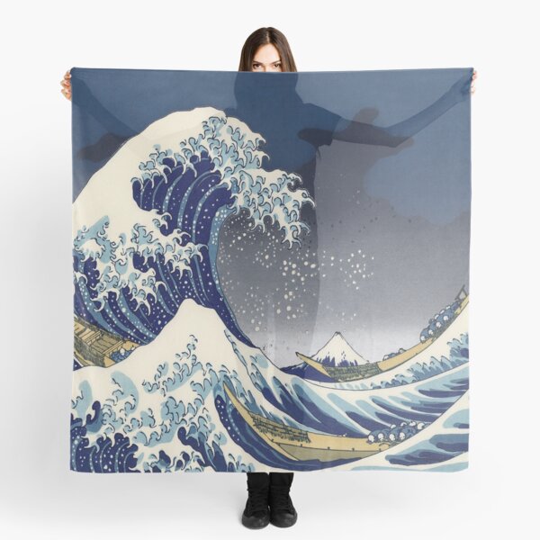 Great Wave: Kanagawa Night Scarf