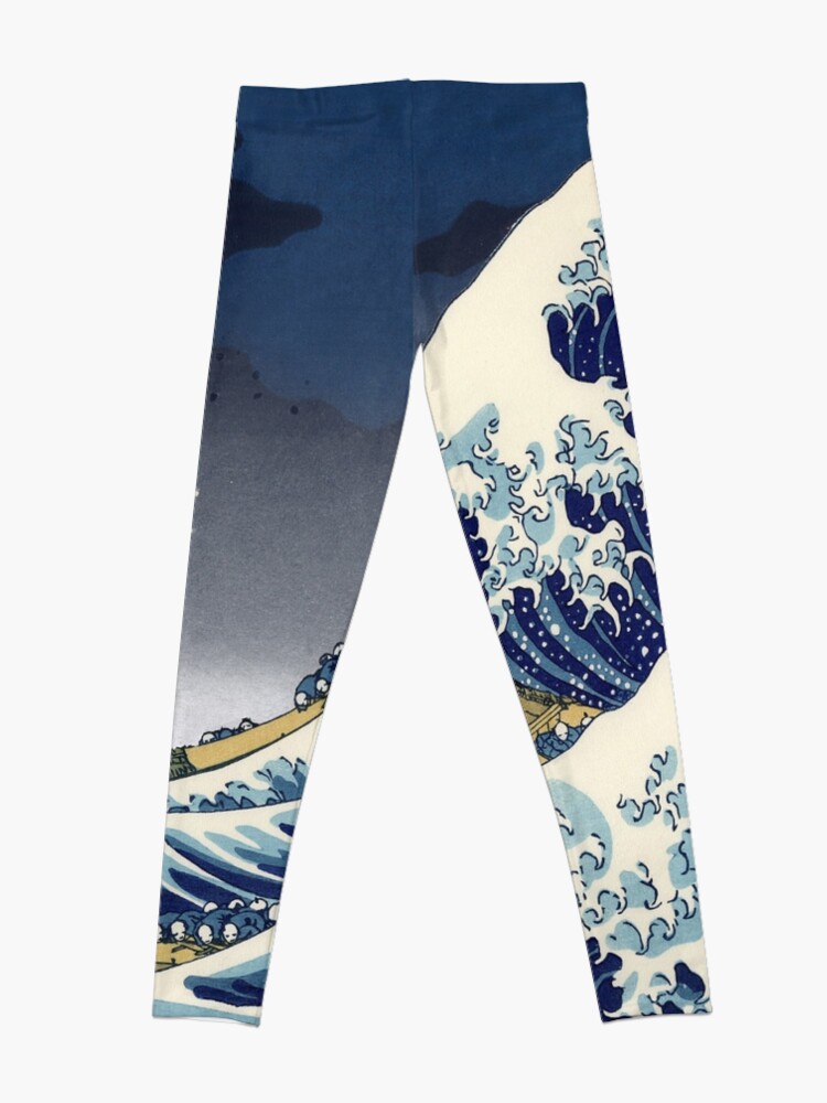 Alternate view of Great Wave: Kanagawa Night Leggings