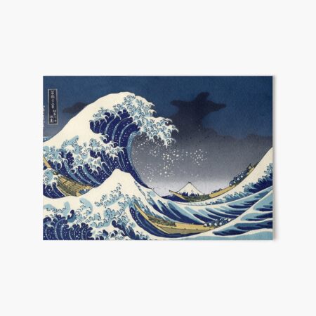 Great Wave: Kanagawa Night Art Board Print