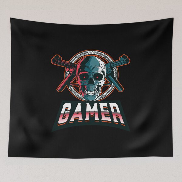 Aperçu de l'œuvre Gamer with Skull having Weapon créée et vendue par PRIVARSHU.