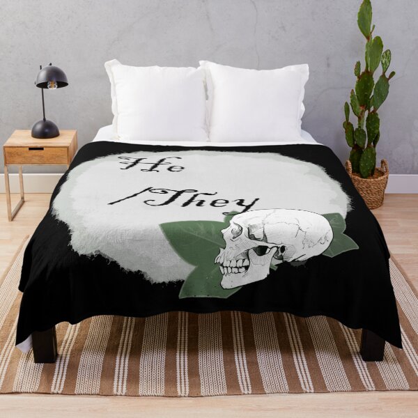 Item preview, Ivy Skull He/They pronoun designed and sold by TheUndeadDesign.
