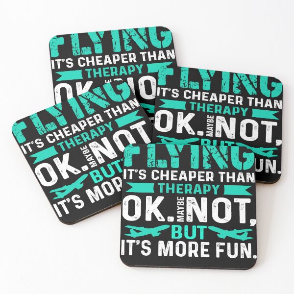 Item preview, Pilot Flying It's Cheaper Than Therapy designed and sold by UnknownArtistt.