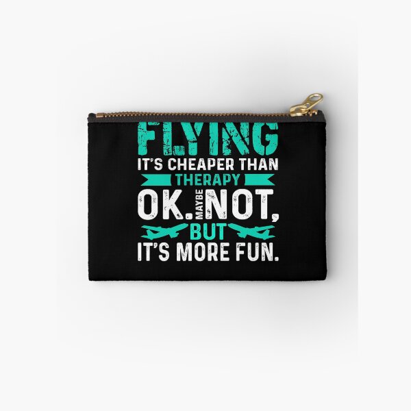 Item preview, Pilot Flying It's Cheaper Than Therapy designed and sold by UnknownArtistt.