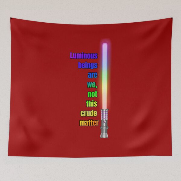 Item preview, Scifi Geek Pride Rainbow Saber Quote designed and sold by Smagnaferous.