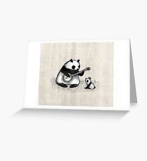 Banjo Panda Greeting Card