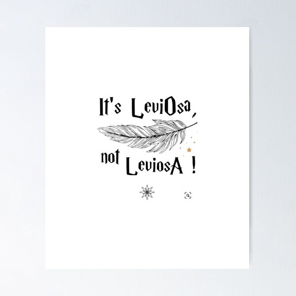 Quadro e poster Harry Potter - It's leviosa, not Leviosaa! » - Quadrorama