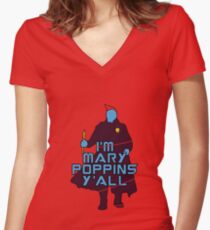 Camiseta entallada de cuello en V Soy Mary Poppins