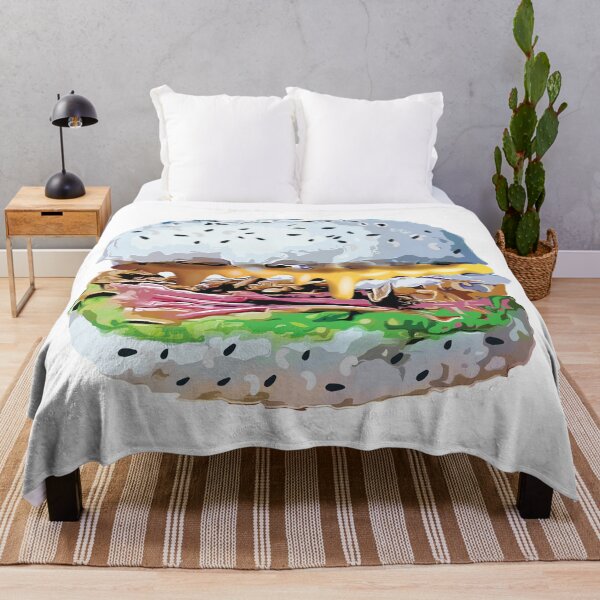 Item preview, Sushi Burger Burgushi Food Fad Meme Hamburger designed and sold by alltheprints.