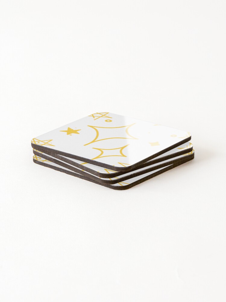 Thumbnail 4 of 5, Coasters (Set of 4), Star World Pattern designed and sold by ColorVR.