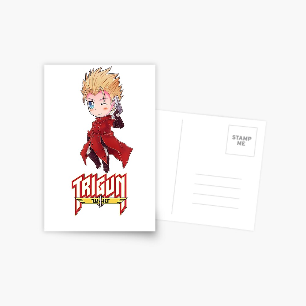 "Trigun Vash the Stampede Humanoid Typhoon Chibi Cute Cyberpunk Gun