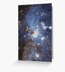 Blue Galaxy Greeting Card