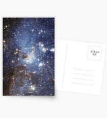 Blaue Galaxie Postkarten