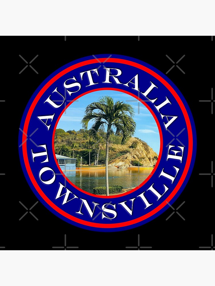 "Australia Townsville Palm Beach Passport Stamps Collection" Poster