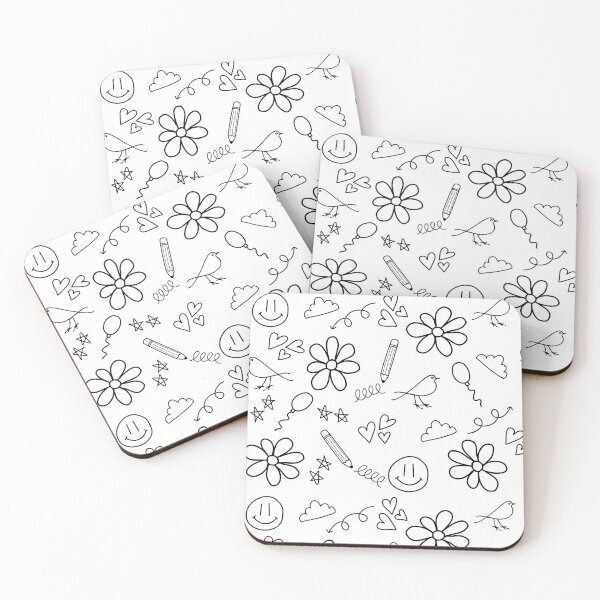 Item preview, Happy Doodle Pattern designed and sold by hmurray6.