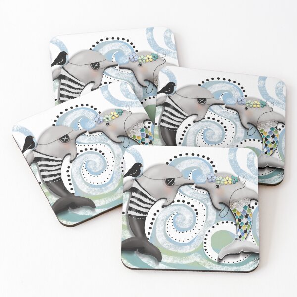 Item preview, Pirate and Mermaid Dolphins designed and sold by Karin Taylor.