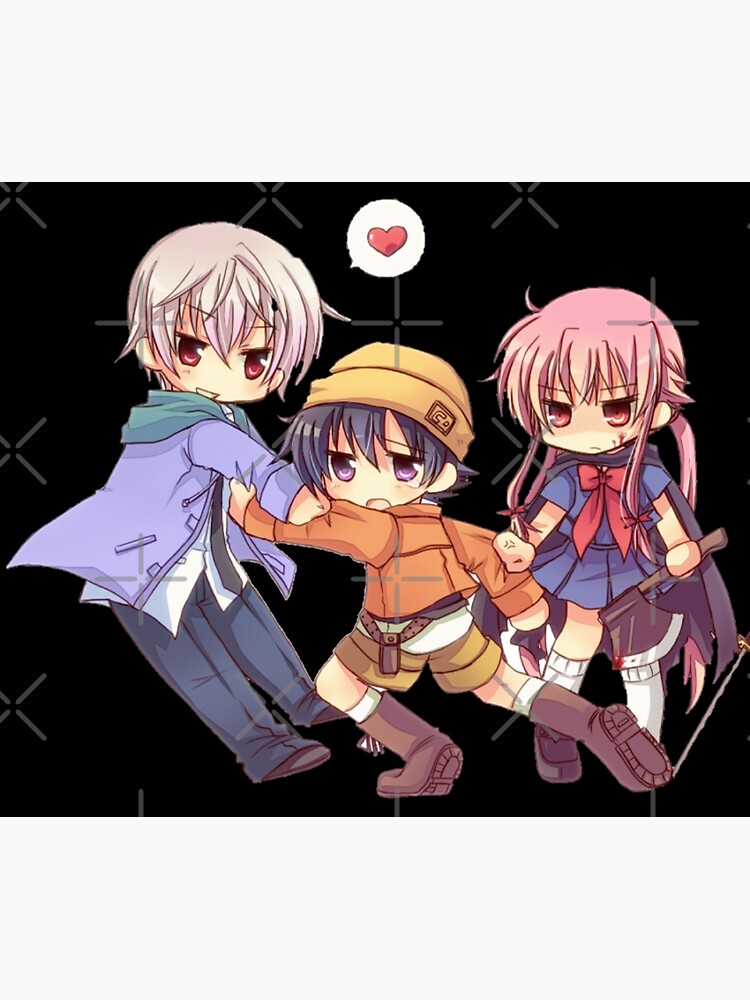 The Future Diary Mirai Nikki Anime Sticker for Sale by Anime Store