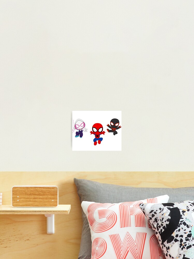 Amazing friends, baby spiders ghost, cute baby spidey girl, cartoon spidey, black  spidey Photographic Print for Sale by DariaMiller