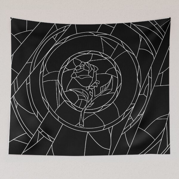 Item preview, Stained Glass Rose Black designed and sold by rapplatt.