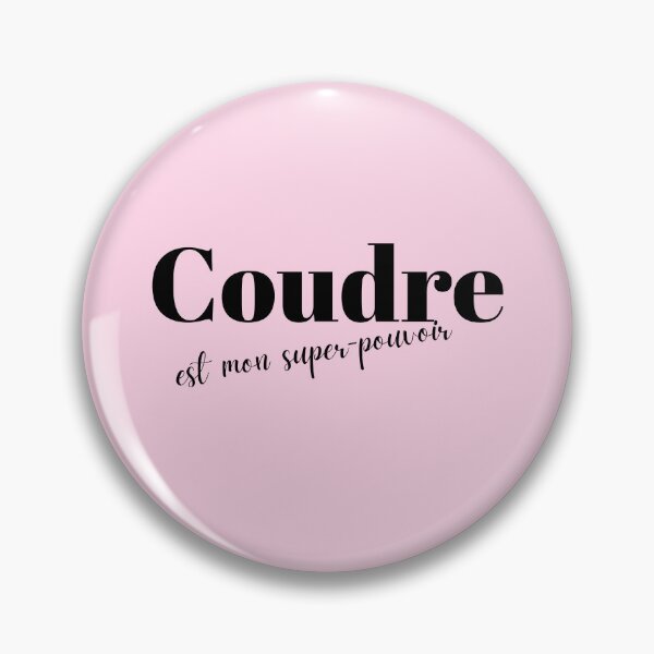Item preview, Copy of Coudre is my superpower in French in black designed and sold by PausePapote.