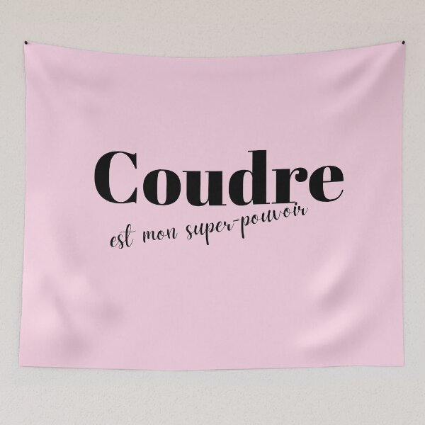 Item preview, Copy of Coudre is my superpower in French in black designed and sold by PausePapote.