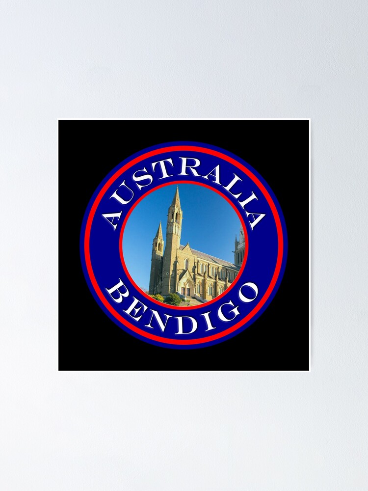 "Australia Bendigo Catholic Church Passport Stamps Collection" Poster