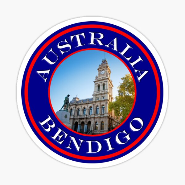 "Australia Bendigo Clock Tower Statue Passport Stamps Collection