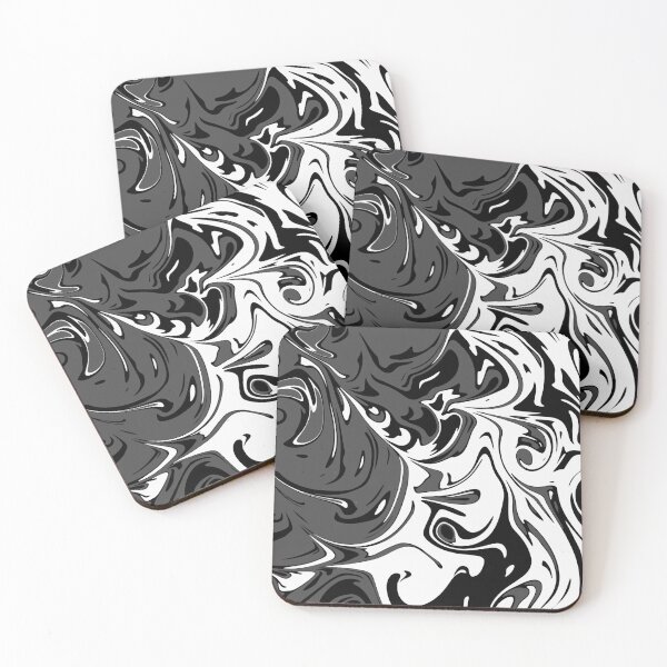 Item preview, Grey white Liquid Abstract Art  designed and sold by Tshirtstory.