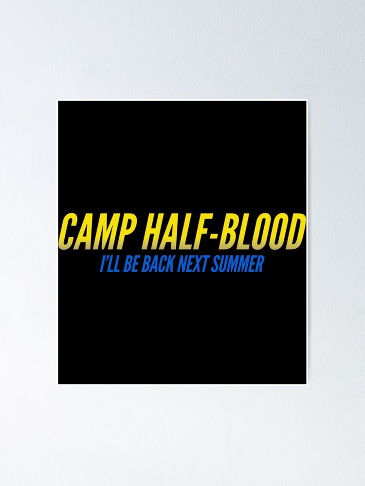 Welcome to Camp Half Blood Percy Jackson Poster (Download Now) 